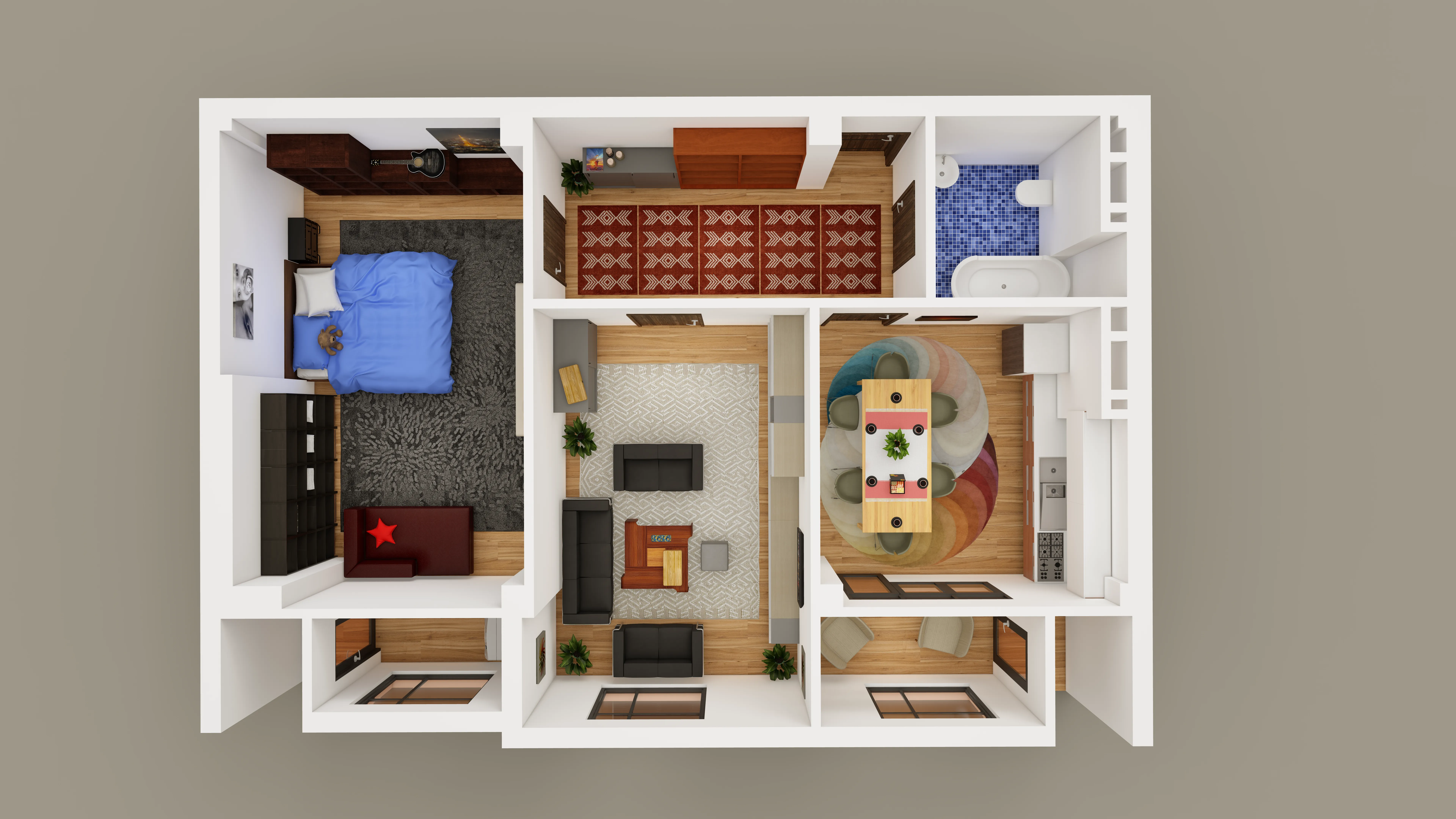 2-комнатная квартира 77.5 м²