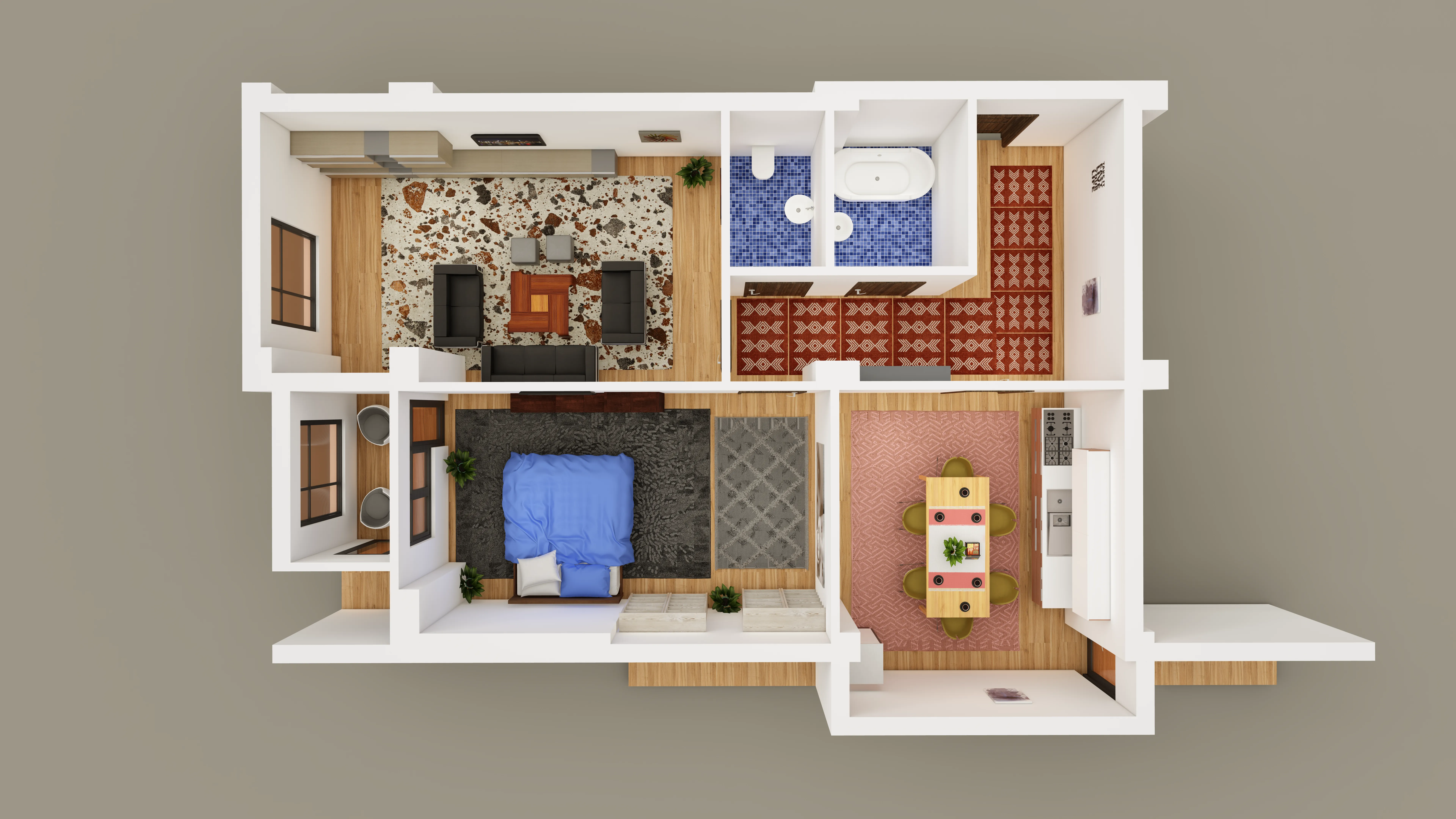 2-комнатная квартира 88.6 м²