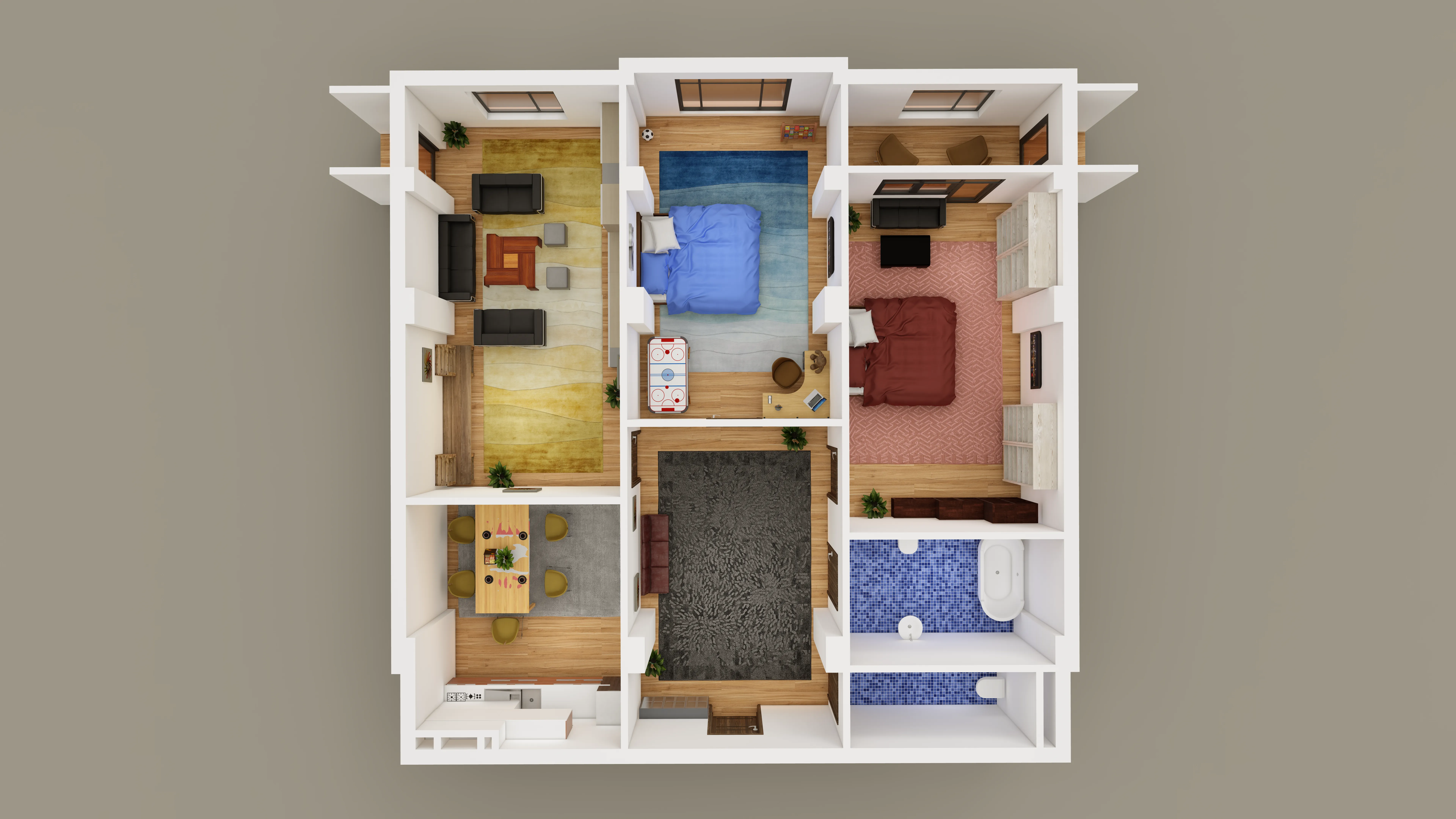 3-комнатная квартира 115.6 м²