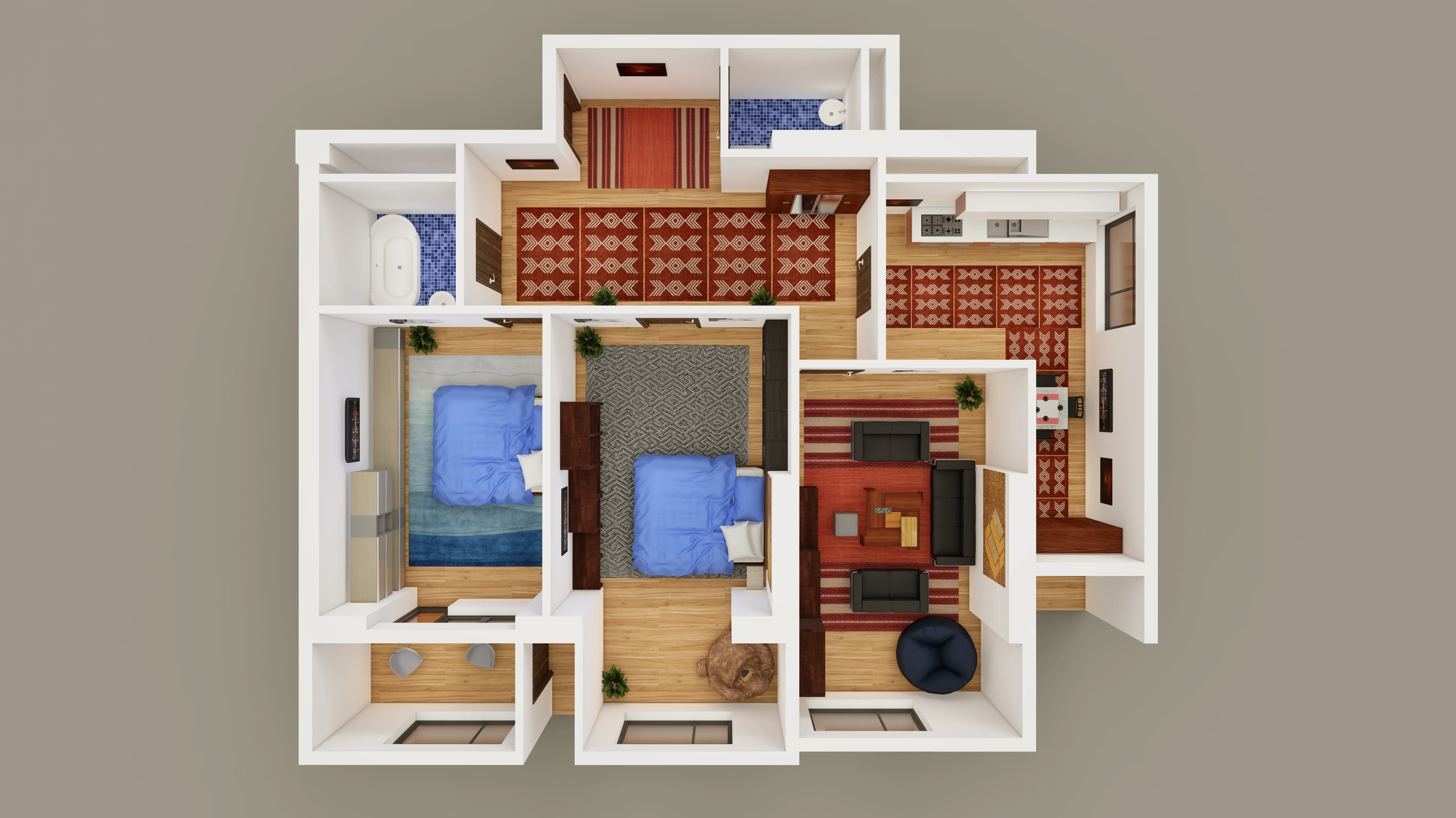 3-комнатная квартира 102.3 м²